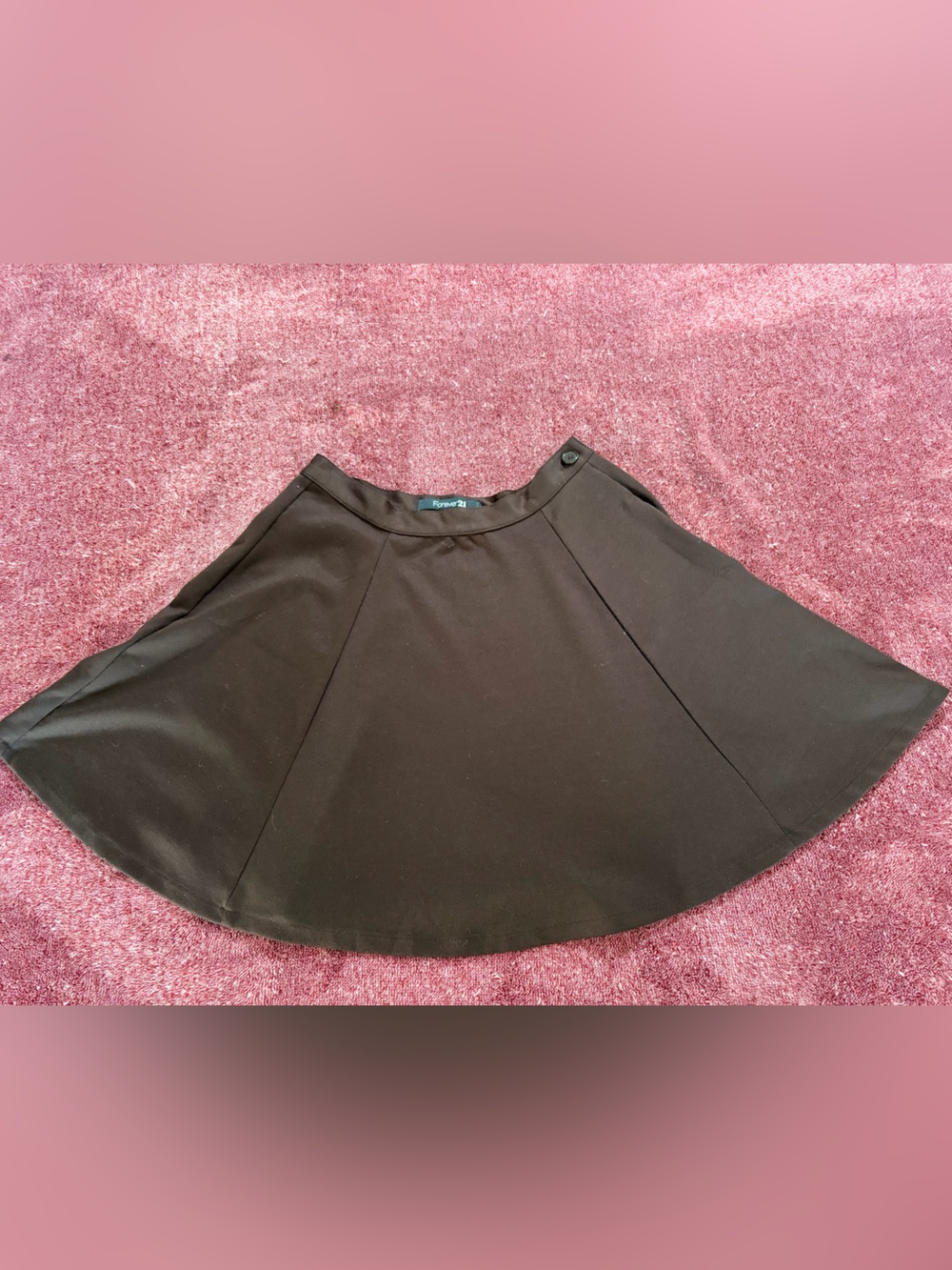 Forever 21 Black Ribbed Skirt